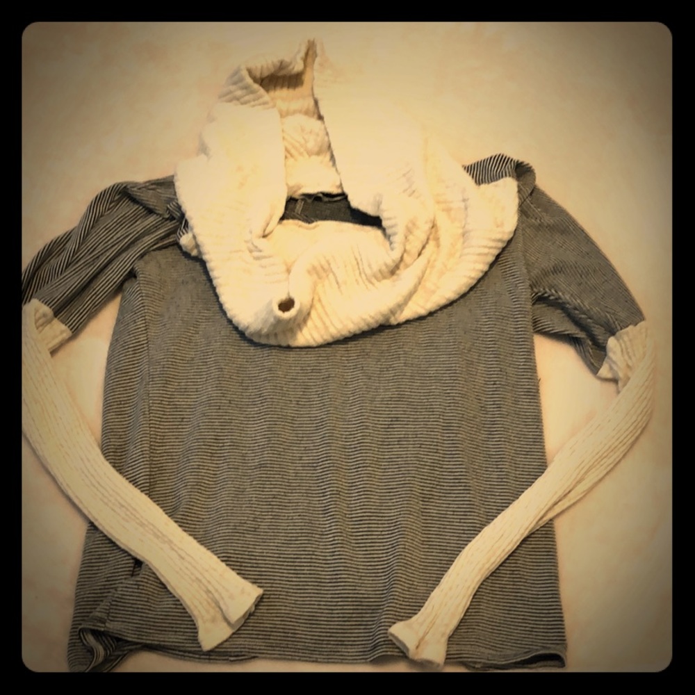 Michael Stars cowl-neck sweater